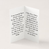 Our Lady of Mount Carmel Prayer Card  Kaart (Binnen)