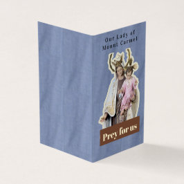 Our Lady of Mount Carmel Prayer Card Kaart