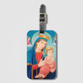 Our Lady of Perpetual Help Catholic Bagagelabel (Voorkant (verticaal))