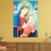 Our Lady of Perpetual Help Catholic Canvas Afdruk (Insitu (Woonkamer))