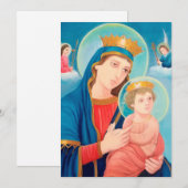 Our Lady of Perpetual Help Catholic Feestdagenkaart (Voorkant / Achterkant)