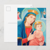 Our Lady of Perpetual Help Catholic Feestdagenkaart (Voorkant / Achterkant)