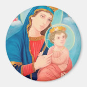 Our Lady of Perpetual Help Catholic Magneet (Voorkant)