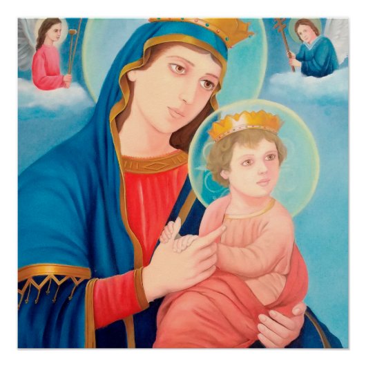Our Lady of Perpetual Help Catholic Perfect Poster (Voorkant)
