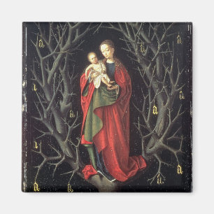 Our Lady of the Dry Tree c.1450 (olie op het panee Magneet