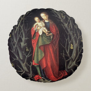 Our Lady of the Dry Tree c.1450 (olie op het panee Rond Kussen