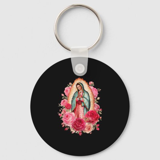 Our Lady Virgen De Guadalupe Saint Virgin Mary Nk  Sleutelhanger (Voorkant)
