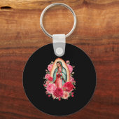 Our Lady Virgen De Guadalupe Saint Virgin Mary Nk  Sleutelhanger (Voorkant)