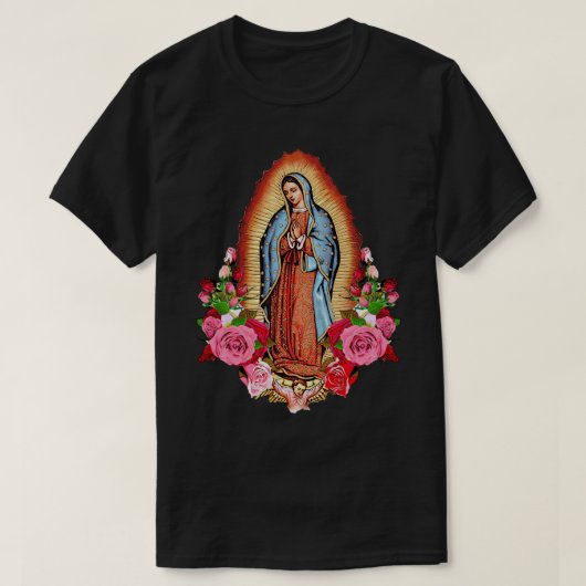 Our Lady Virgen De Guadalupe Virgin Mary Gracias T-shirt (Design voorkant)