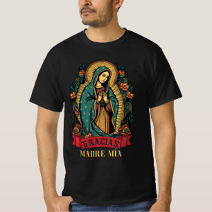 Our Lady Virgen De Guadalupe Virgin Mary Gracias T-shirt