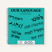 "Our Language" Teal Notitieboek (Voorkant)
