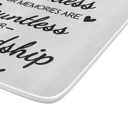 Our Laughs Are Limitless Friendship Quote Snijplank (Hoek)