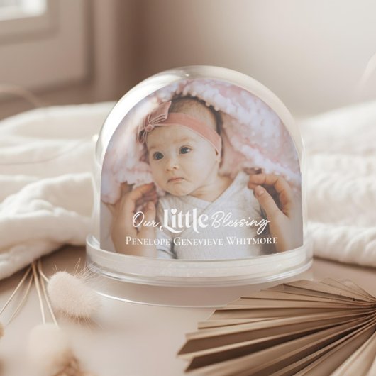 Our Little Blessing Baby Birth Stat Photo Keepsake