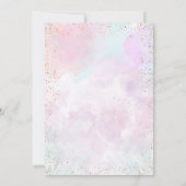 Our Little Butterfly Gold Glitter Invitation (Dos)