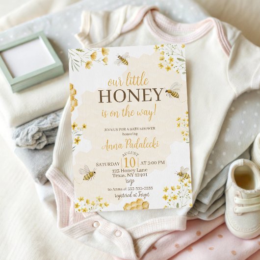 Our Little Honey Baby Shower Invitation