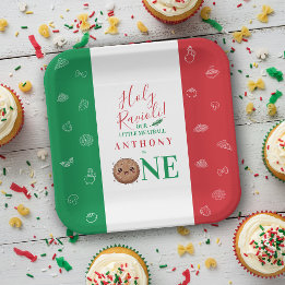 Our Little Meatball is Turning One Birthday Party  Papieren Bordje