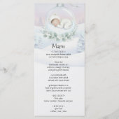 Our Little Snowbaby is on the way Party Menu (Devant)