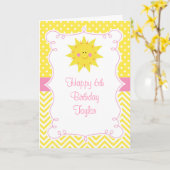 Our little Sunshine Birthday Kaart (Gele Bloem)