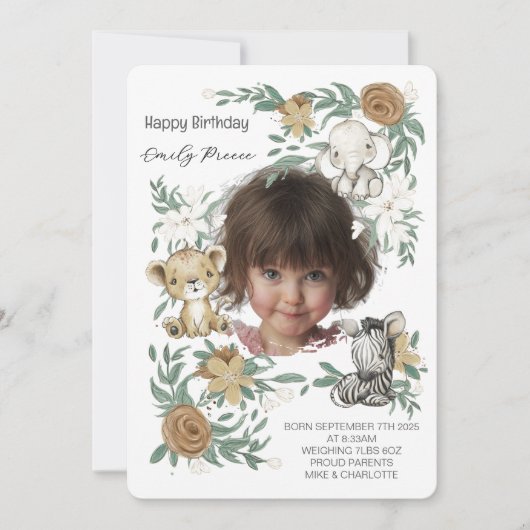 Our Little Sunshine’s Birthday Bash Invitation (Devant)