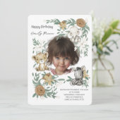 Our Little Sunshine’s Birthday Bash Invitation Kaart (Staand voorkant)