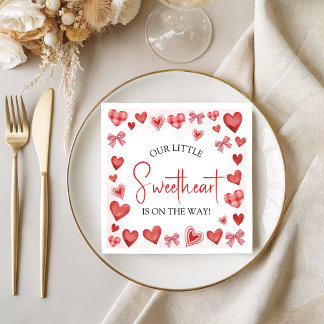 Our Little Sweetheart Baby Shower Napkin Servet