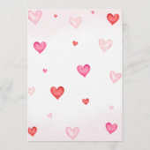 Our Little Sweetheart Is One Valentines Birthday Kaart (Achterkant)