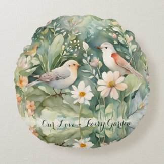 Our Love - Fairy Garden Coussin rond