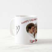 Our Love in a Mug Custom Photo Valentine’s Day (Devant gauche)