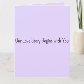 Our Love Story Begins with You Wedding Guest Book  Kaart
