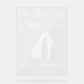 Our Love Story Starts Here Wedding Welcome (Recto)