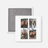 Our Love Story Valentine Magnet Custom Photos (Recto/Verso)