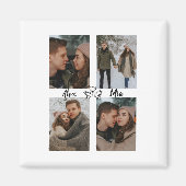 Our Love Story Valentine Magnet Custom Photos (Devant)