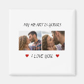 Our Love Story Valentine Magnet Photo & Text (Devant)