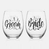 Our Love Wijnglas Zonder Voet (Achterkant)