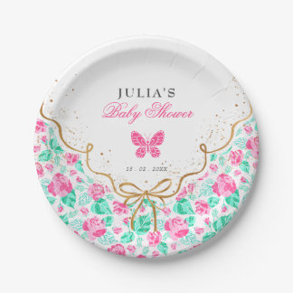 Our Lovely One Baby Shower Papieren Bordje