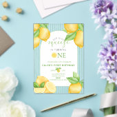  Our Main Squeeze Lemon 1st Birthday Invitation Acryl Uitnodigingen (Insitu (Huwelijk))