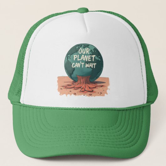 Our Planet Can’t Wait – Climate Action Trucker Pet (Voorkant)