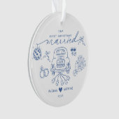 Our première Christmas Married Ornament (devant)