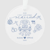 Our première Christmas Married Ornament (devant)