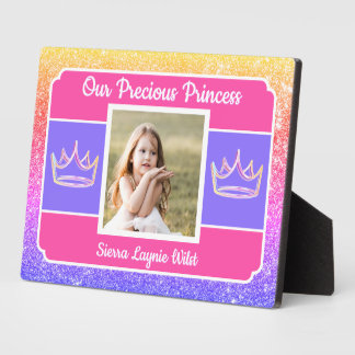 Our Princess photo Tabletop Plaque with Easel Fotoplaat