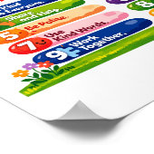 Our Ten Classroom Values – 8.5×11 Landscape Poster (Coin)