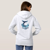 Our World Whale Tail Ocean Conservation Hoodie (Achterkant volledig)