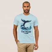 Our World Whale Tail Ocean Conservation T-shirt (Voorkant volledig)