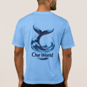 Our World Whale Tail Ocean Conservation T-shirt (Achterkant)