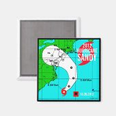 Ouragan Sandy Track Magnet 2 (Recto/Verso)