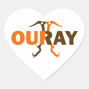 Ouray Colorado Hart Sticker