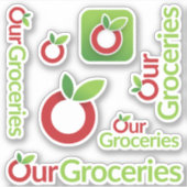 OurGroceries Vinyl Stickers (Voorkant)