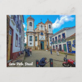 Ouro Preto, Minas Gerais, Brazilië, Kerk Briefkaart