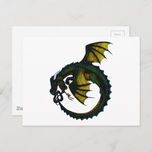 Ouroboros Dragon Briefkaart (Voorkant / Achterkant)