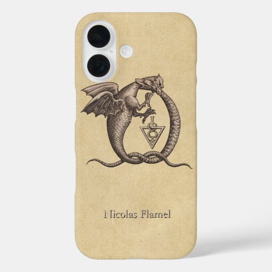 Ouroboros Dragons met naam Case-Mate iPhone Case (Achterkant)